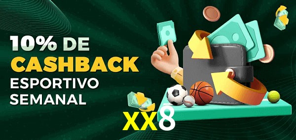 10% de bônus de cashback na xx8